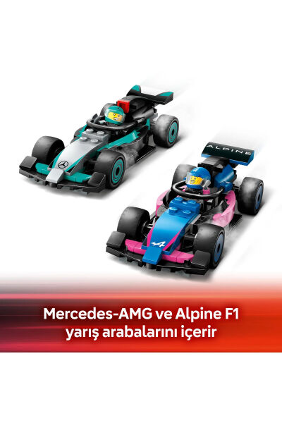 LEGO City F1 Mercedes AMG ve Alpine Arabaları 60444