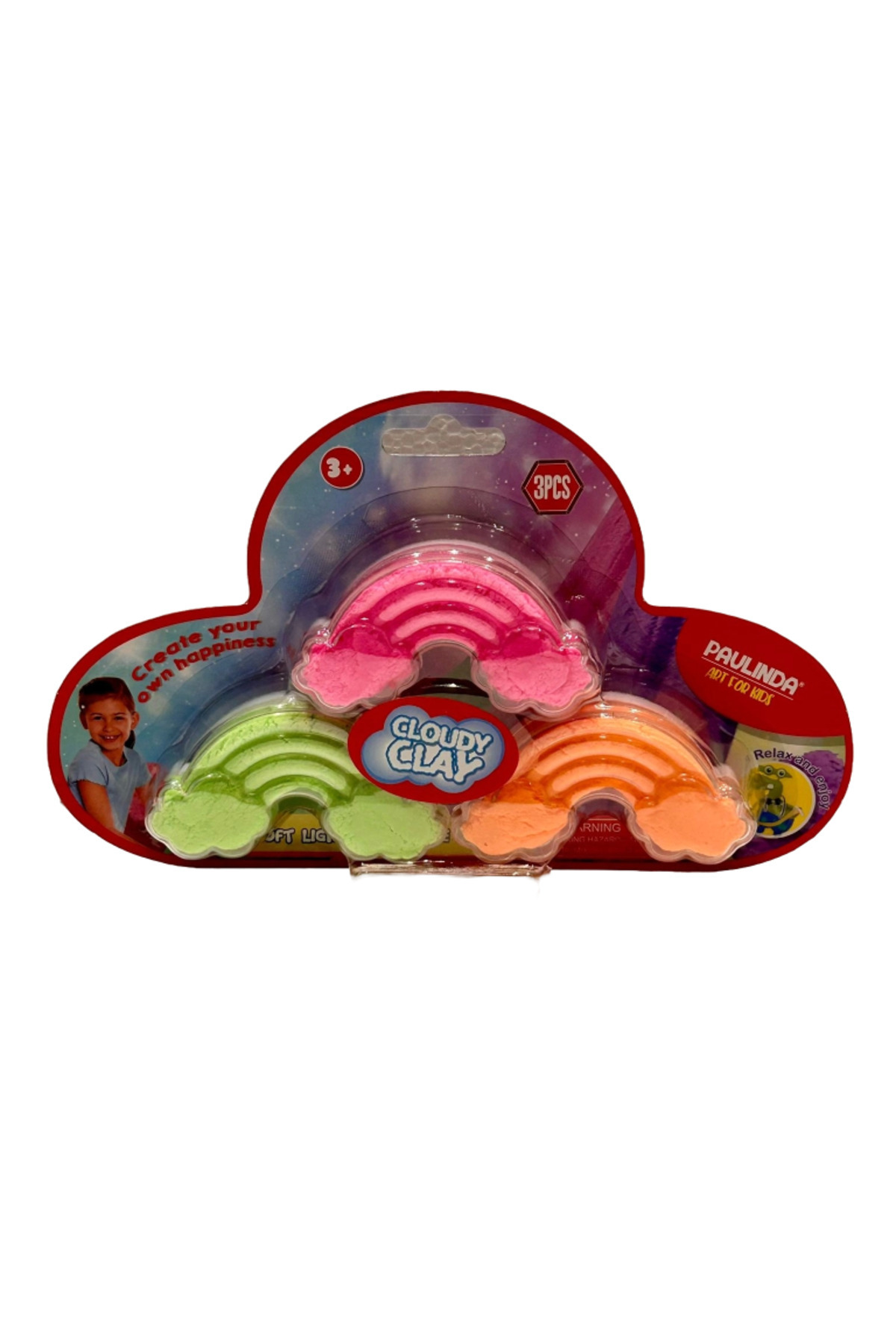 Paulinda Cloudy Clay Gökkuşağı Slime